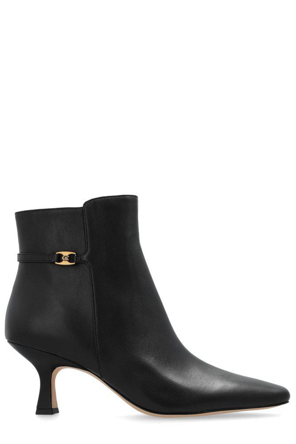 Coach Square Toe Heeled Ankle Boots