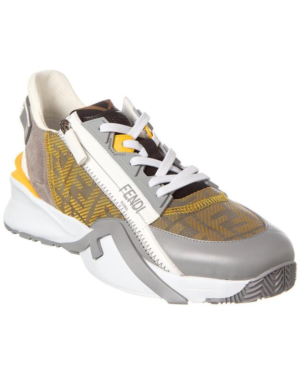 FENDI Flow FF Mesh & Leather Sneaker