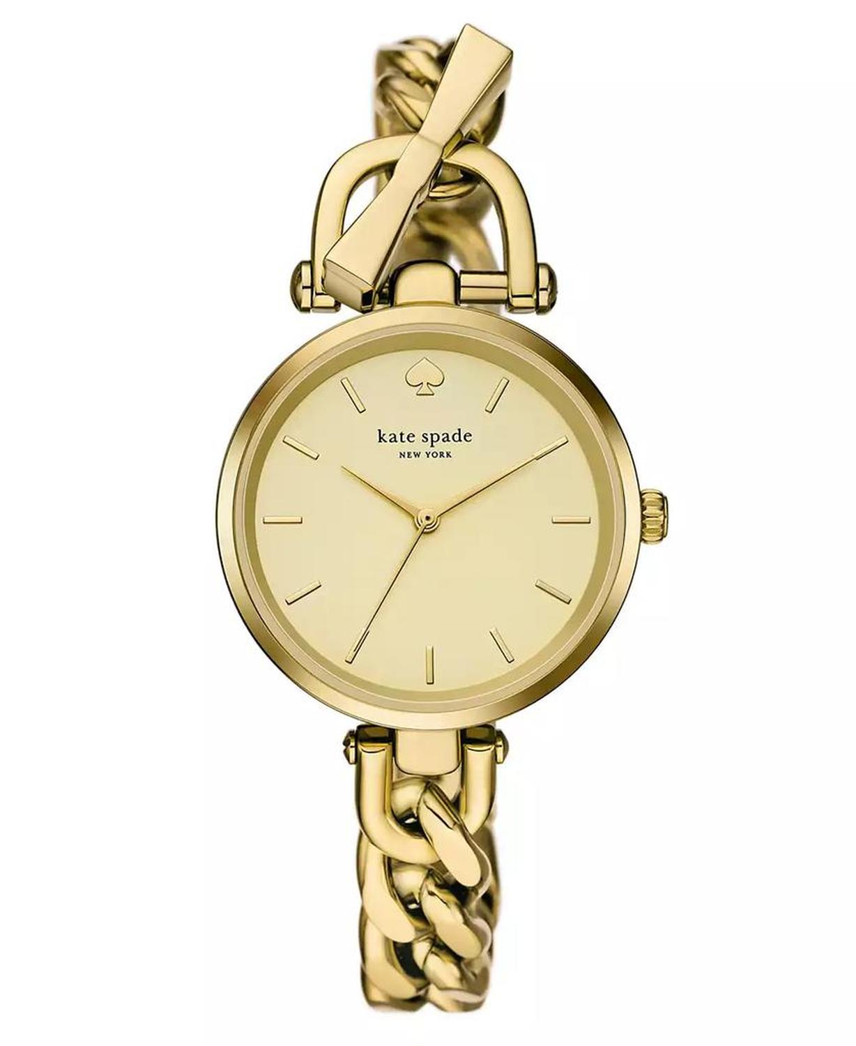 Women s Holland Three Hand Gold Tone Watch 34mm