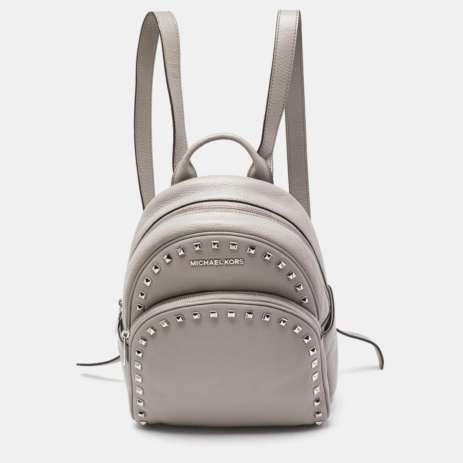 Michael kors abbey medium studded backpack best sale