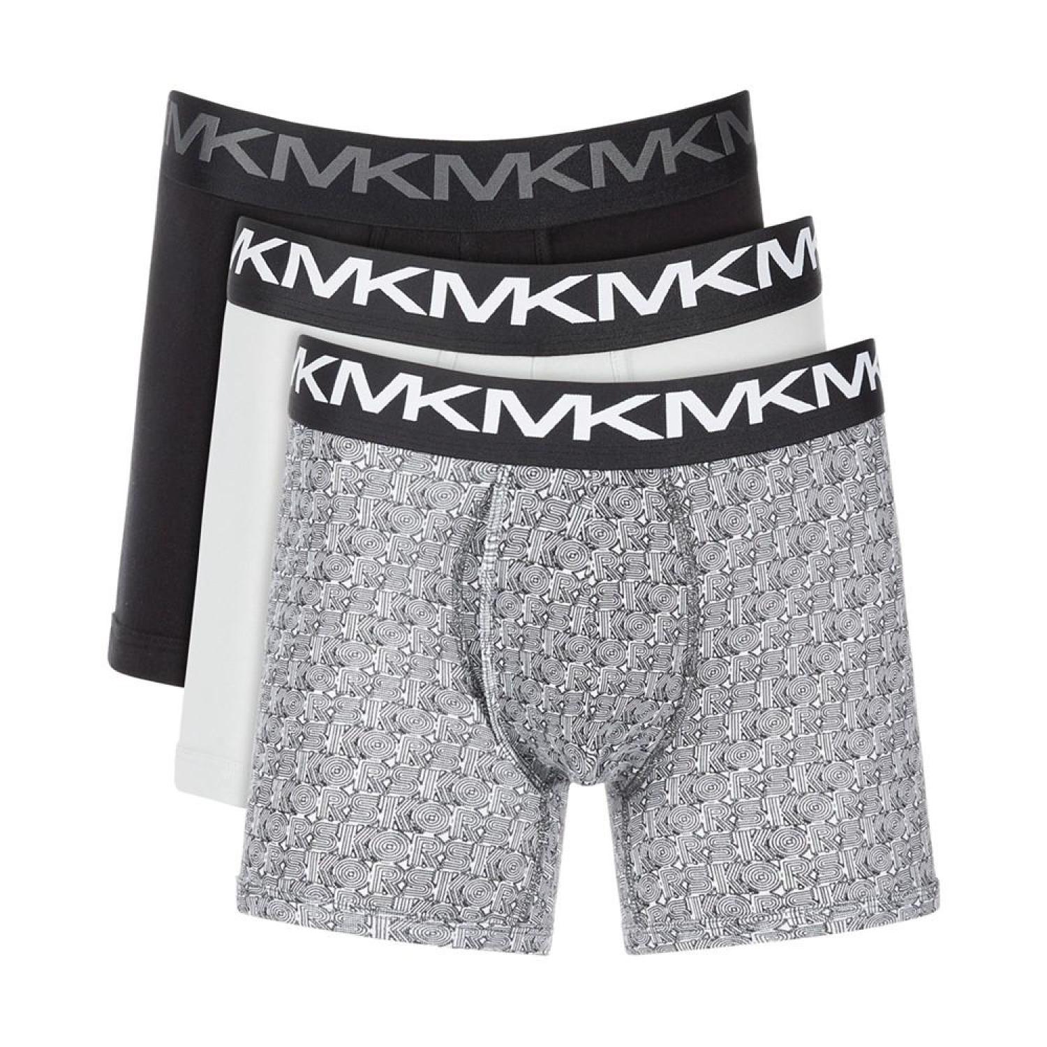 Michael Kors Men`s Performance Modal Boxer Briefs 3 Pack (N