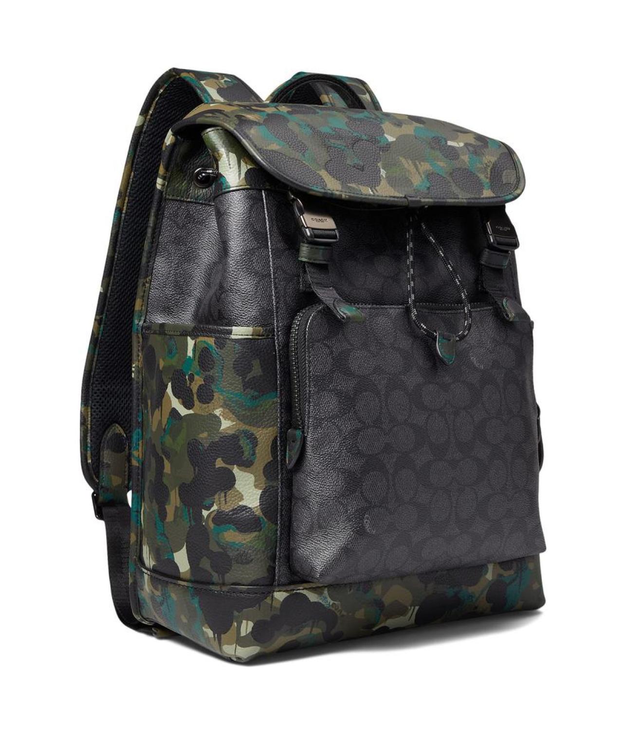 Coach mens camo clearance backpack