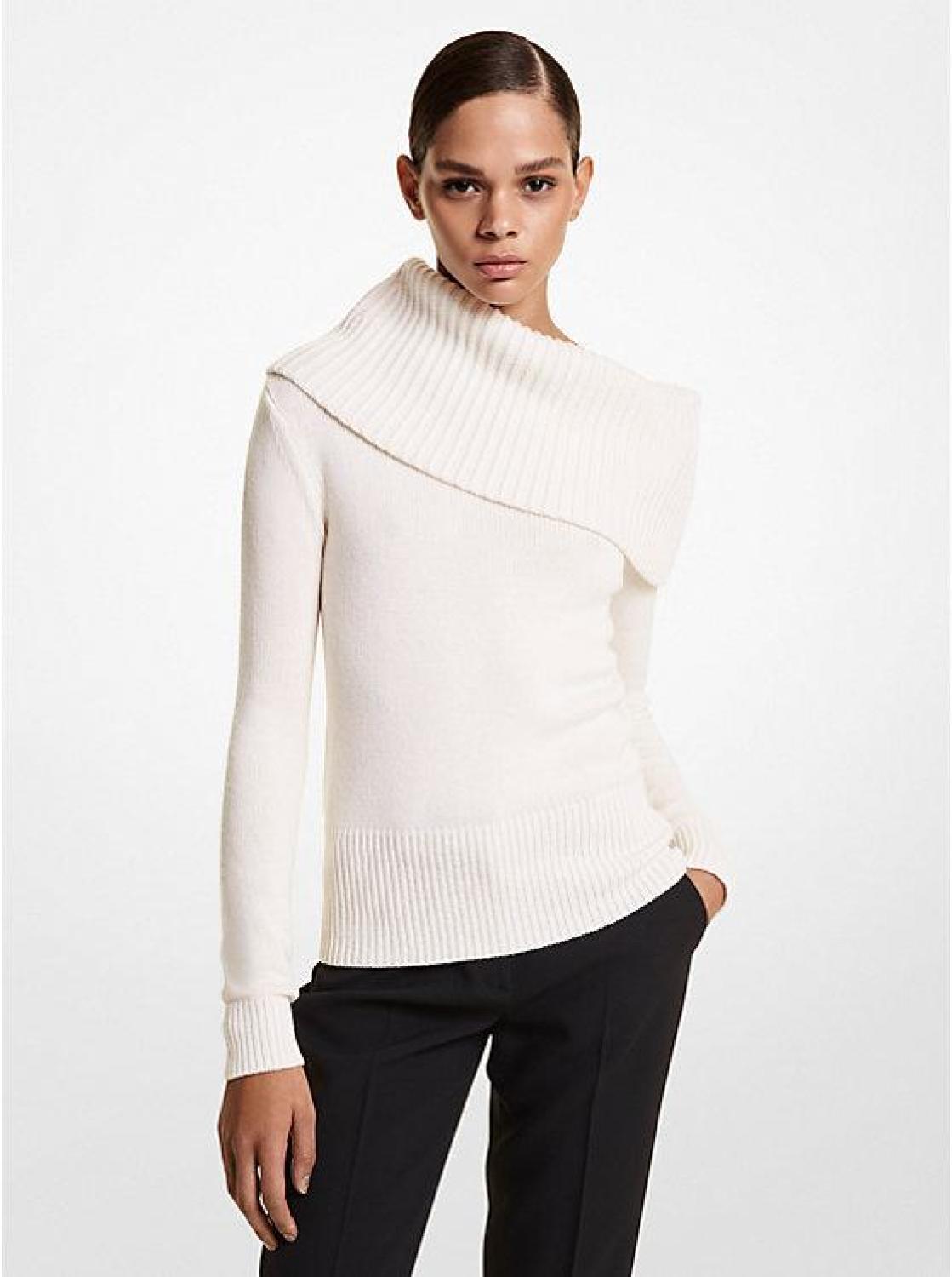 Off the shoulder cashmere clearance sweater