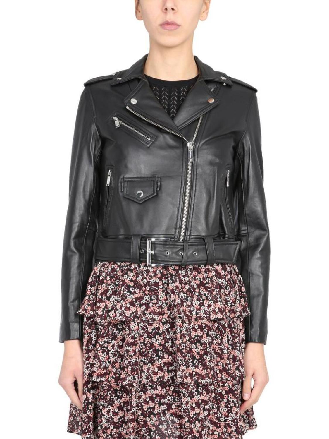 Michael Michael Kors Leather Biker Jacket