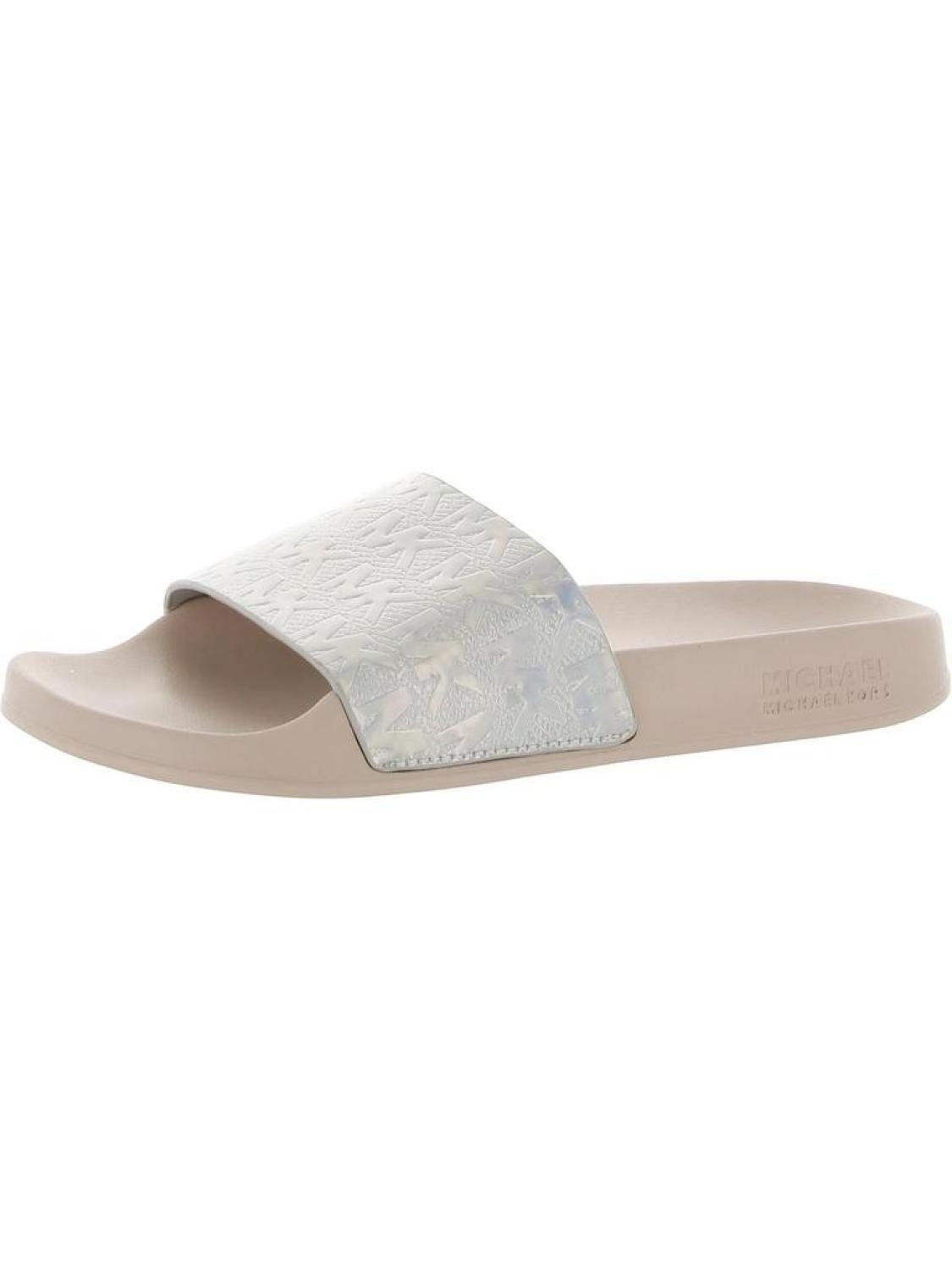 Iridescent deals slide sandals