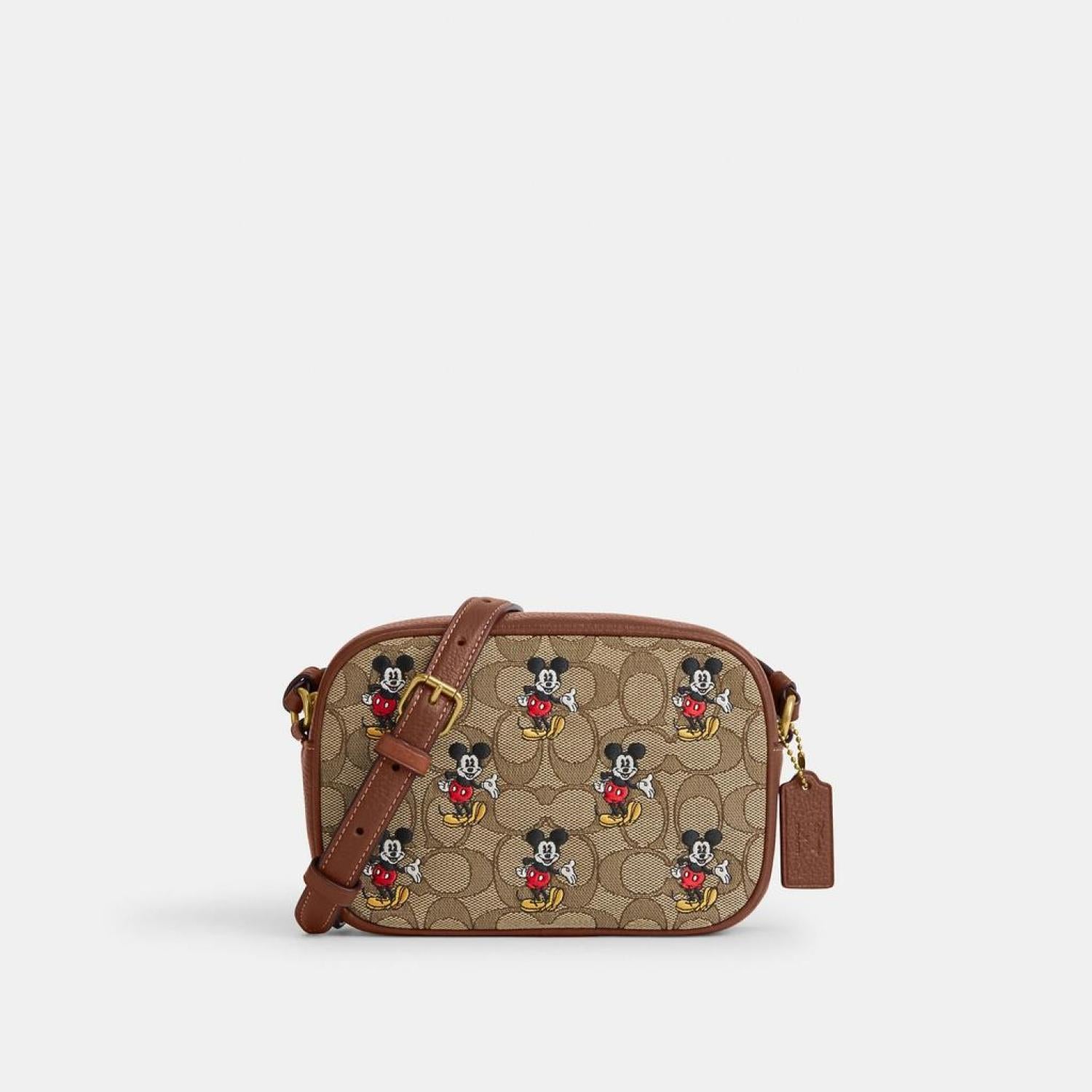 Coach Outlet Disney X Coach Mini Jamie Camera Bag In Signature Jacquar