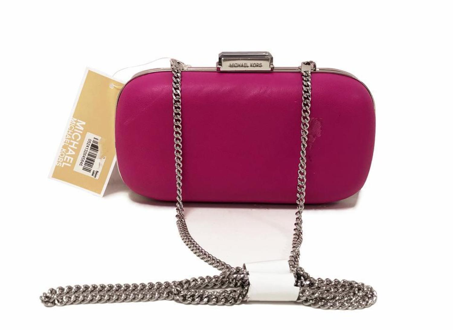 Michael kors pink on sale clutch