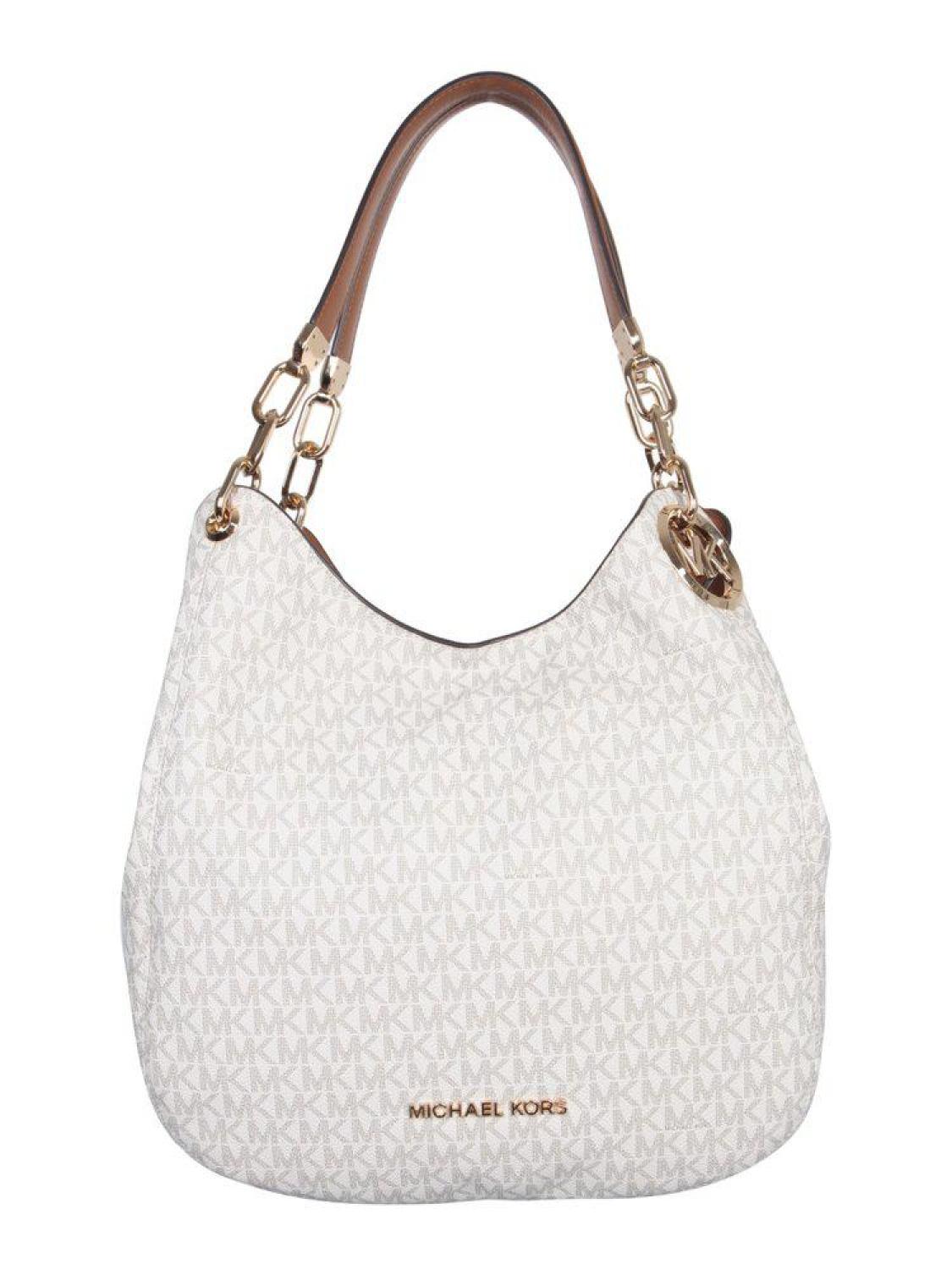 Michael michael kors lillie large logo shoulder discount bag