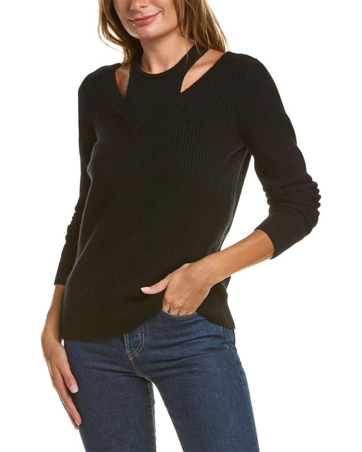 Michael kors v neck 2025 sweater