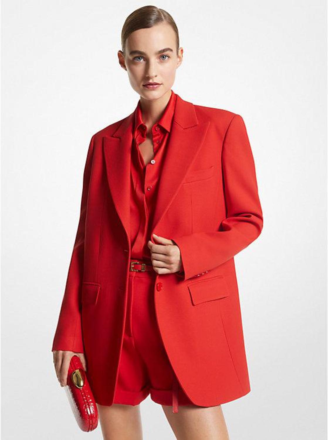 Red on sale boyfriend coat