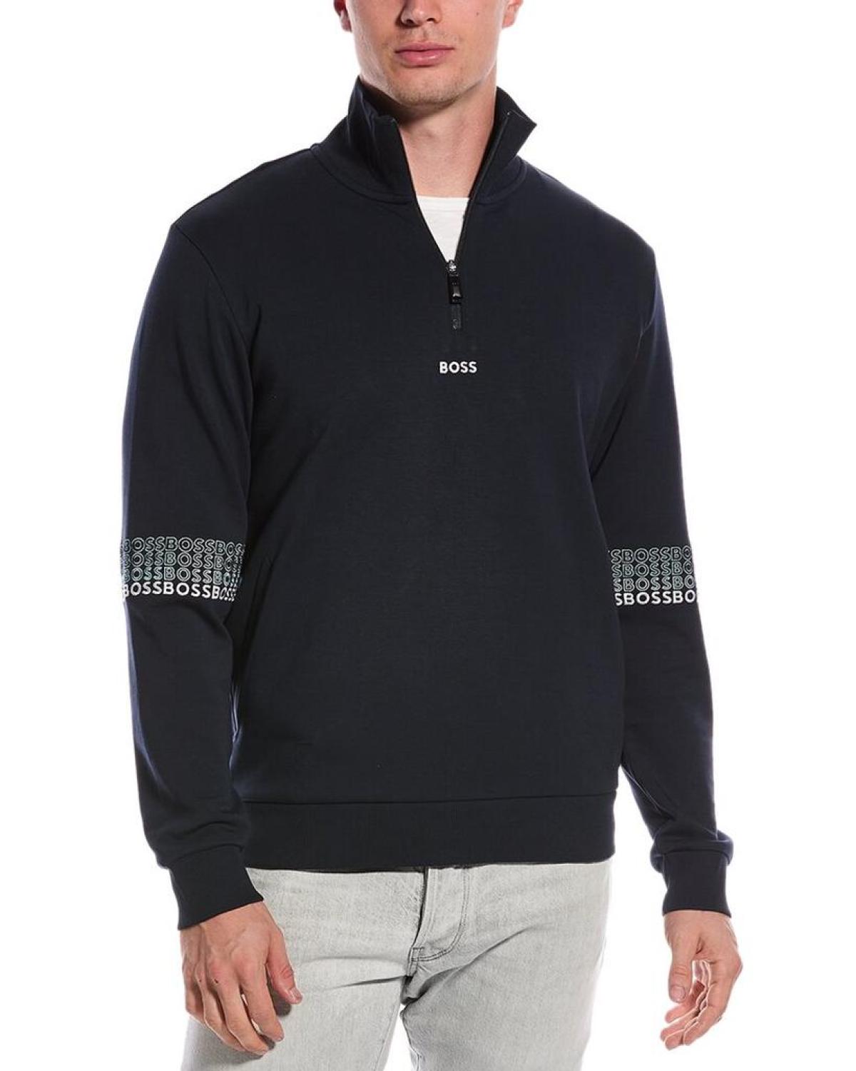 Hugo boss quarter zip pullover on sale