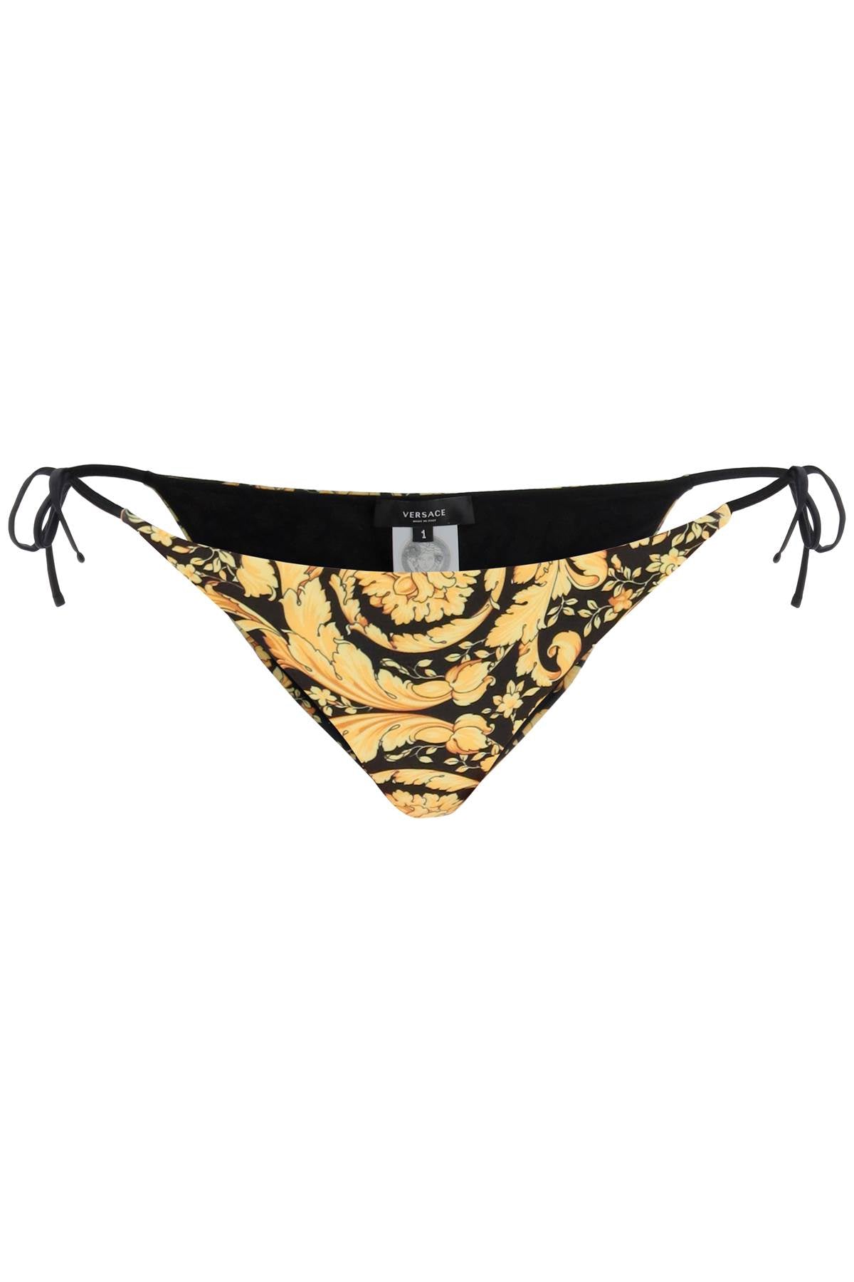 Versace TANGA MARE DONNA - Bikini bottoms - nero/oro/gold-coloured