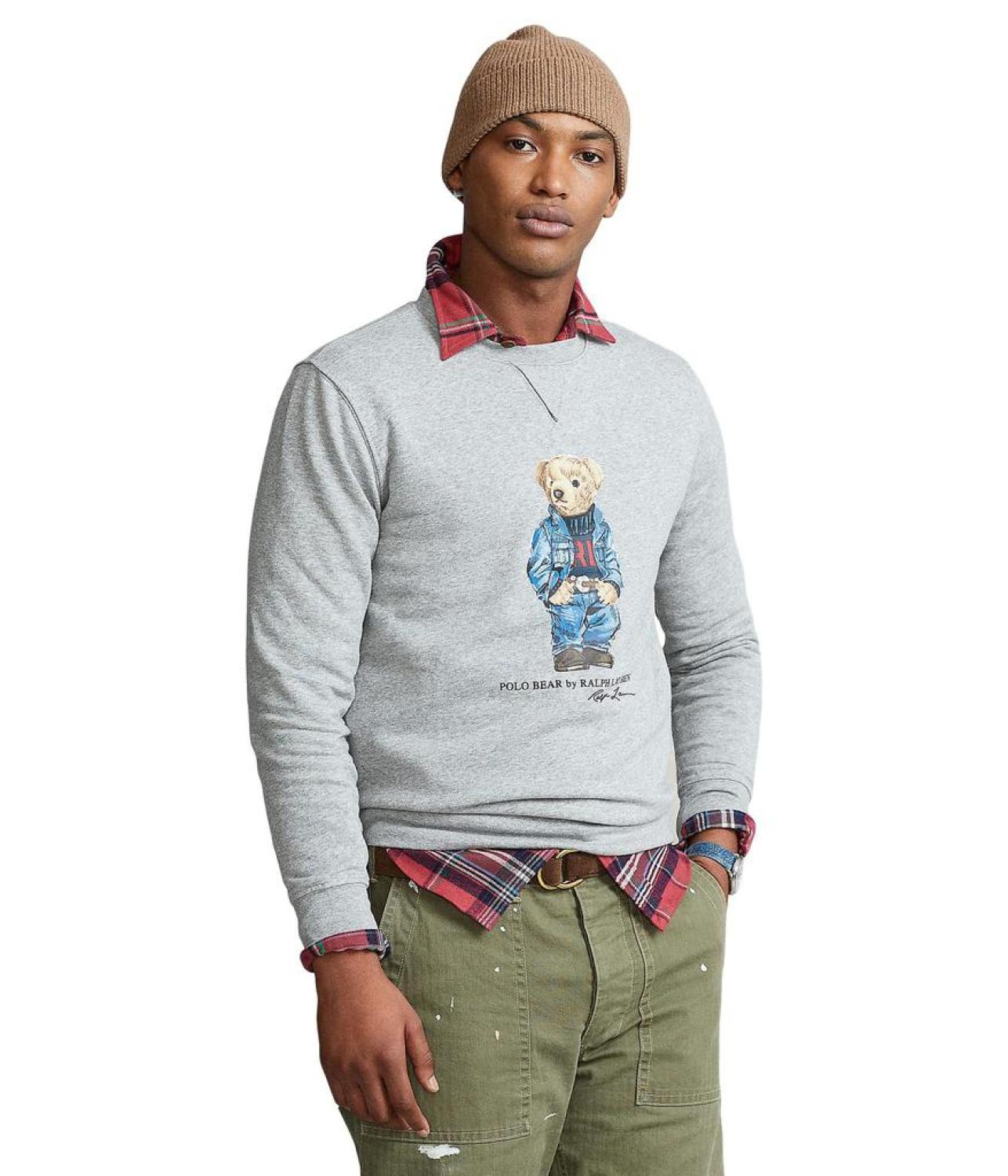 Polo bear fleece on sale sweatshirt