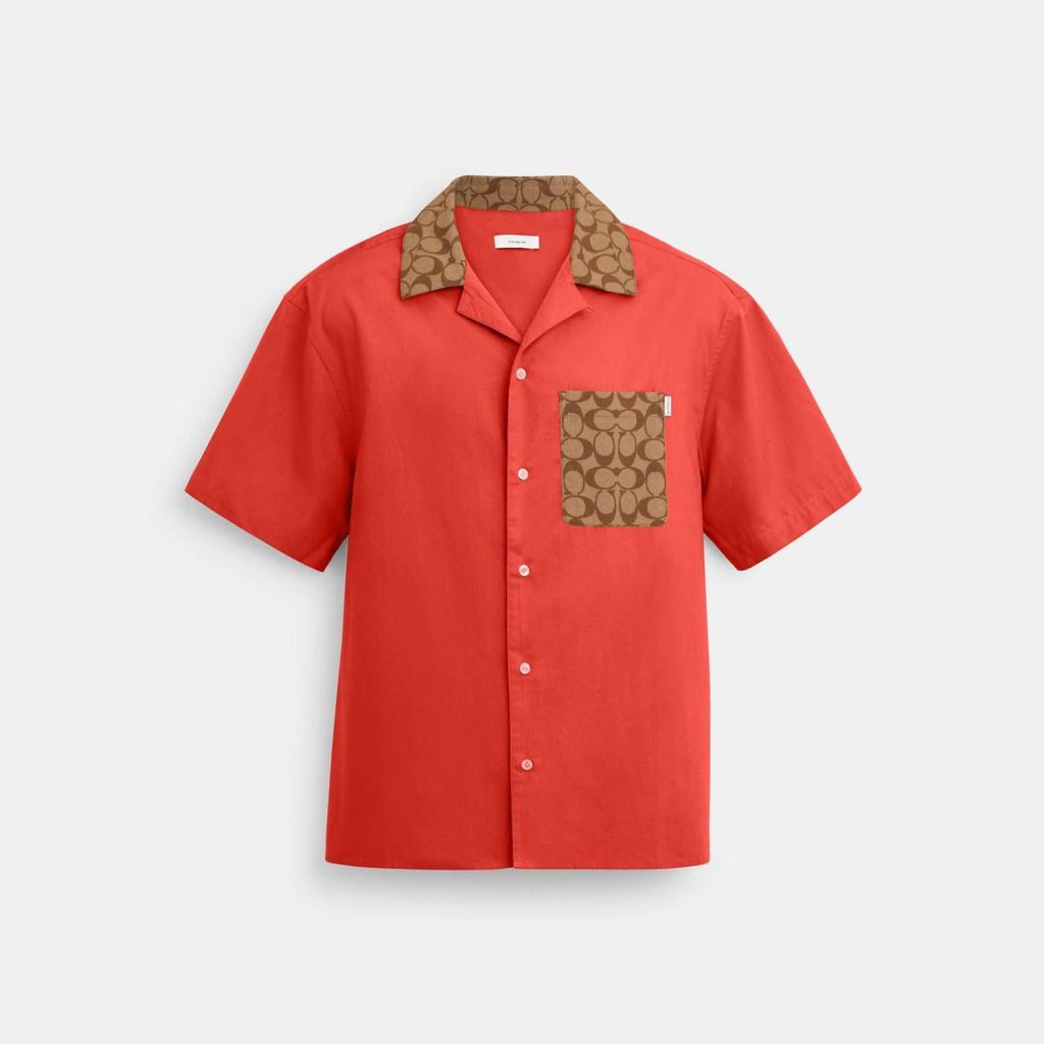 COACH®  Signature Colorblock Camp Shirt