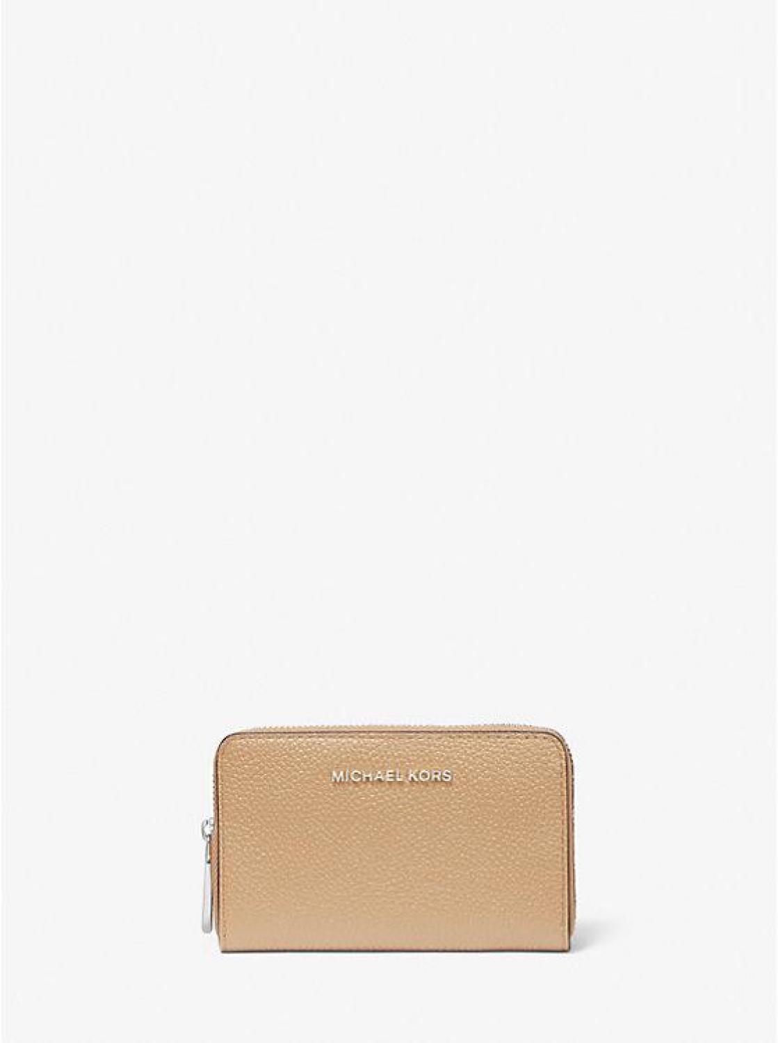 Mk small clearance pebbled leather wallet