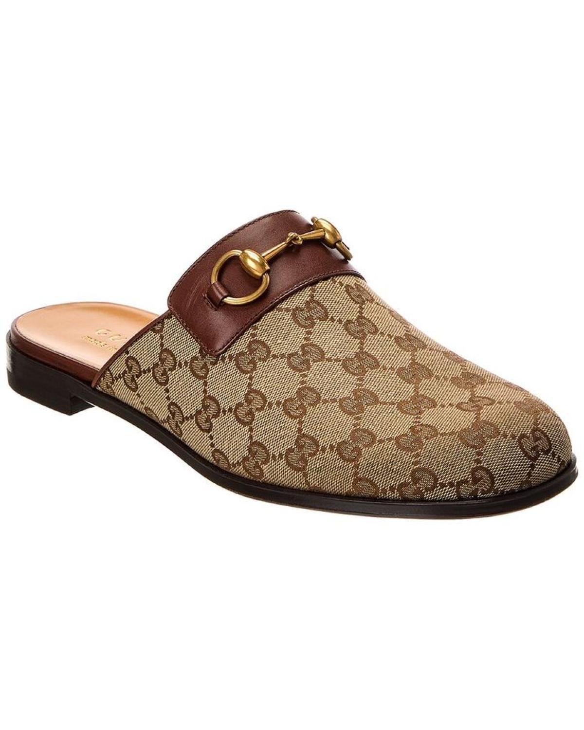 Leather on sale slippers gucci