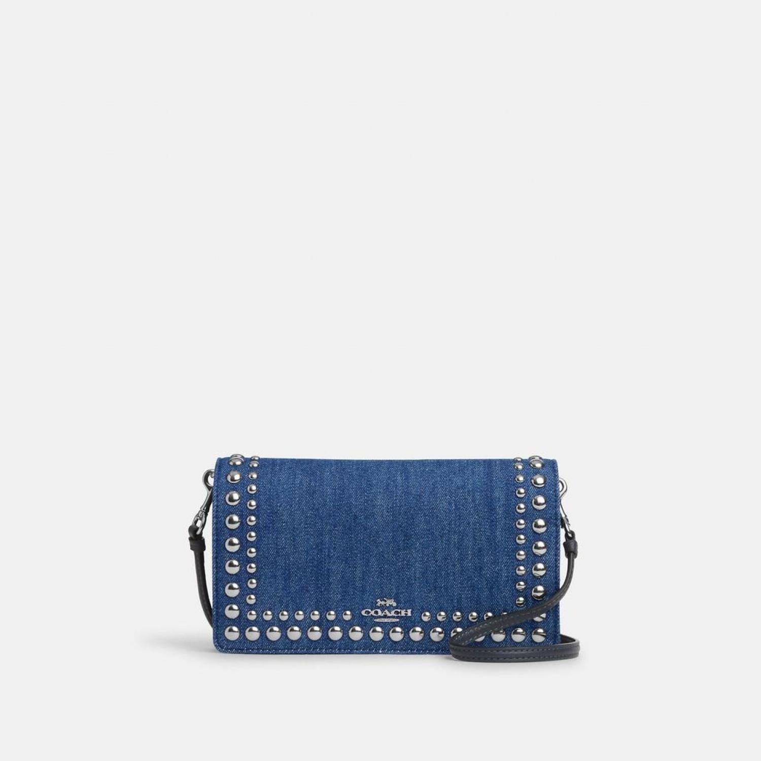 Coach Outlet Anna Foldover Clutch Crossbody With Rivets