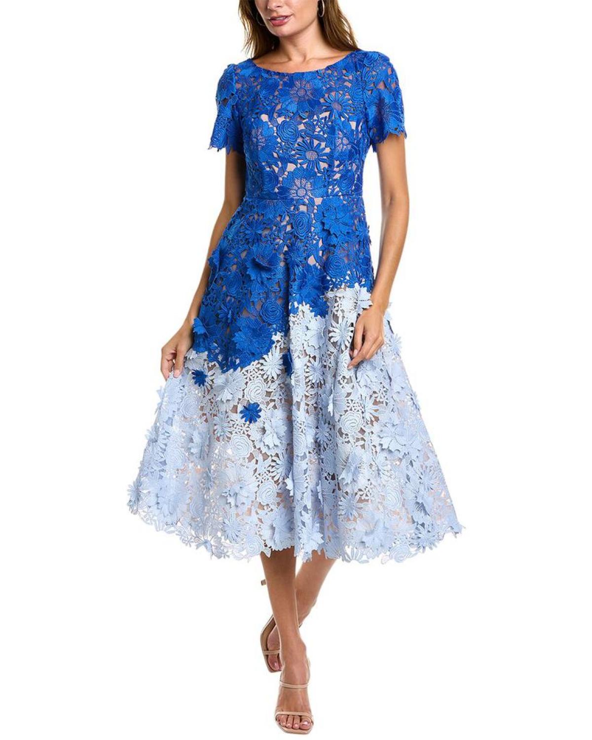 Marchesa notte hotsell lace cocktail dress