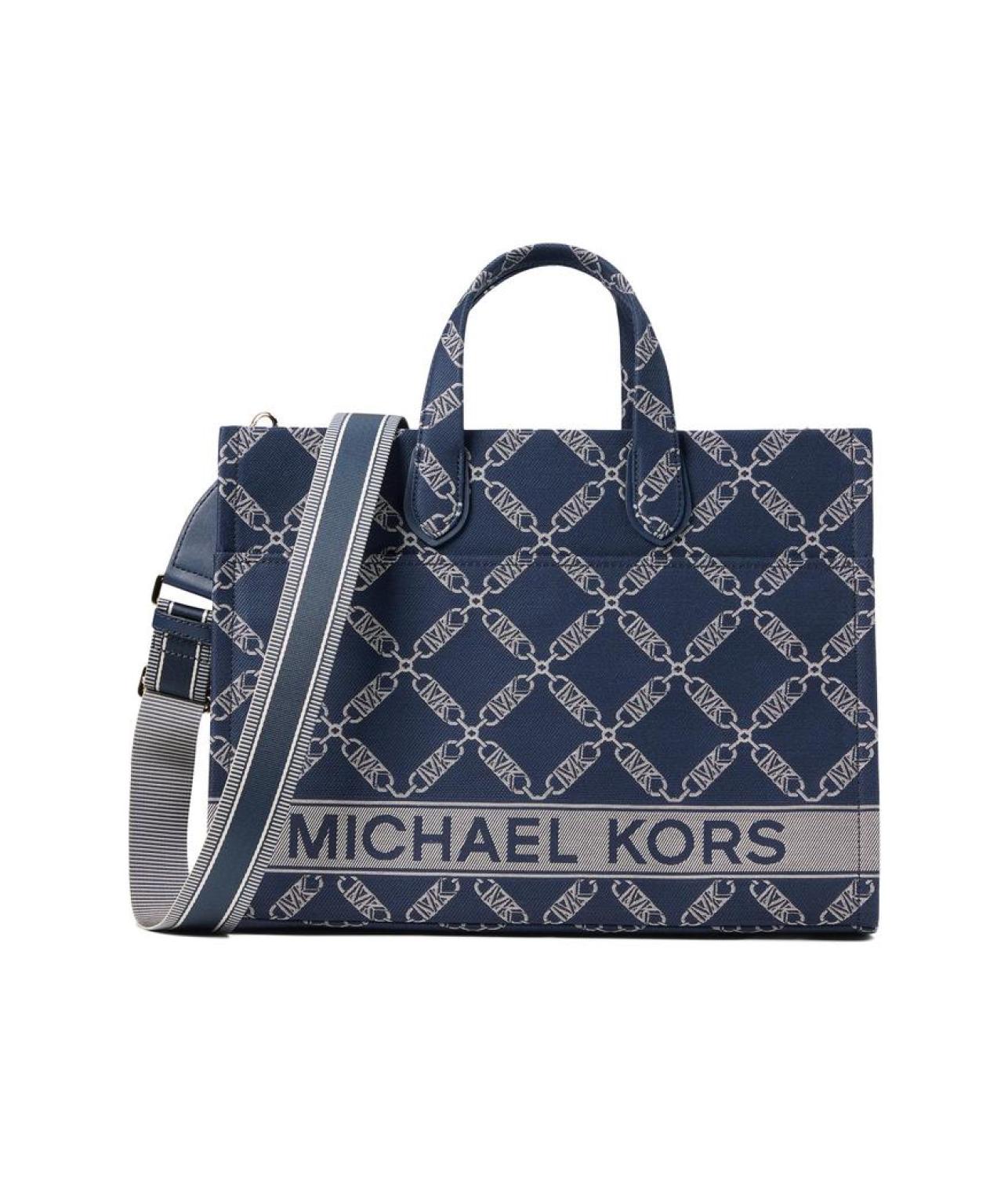 Michael Michael Kors Gigi Large Grab Tote Bag - Navy Multi