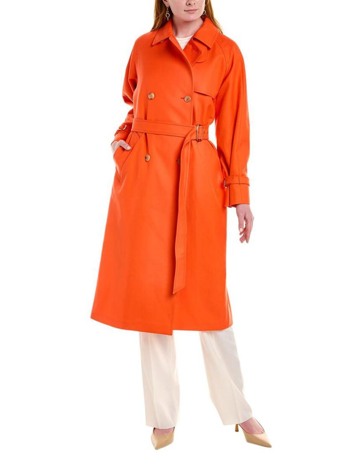 Max mara orange on sale coat