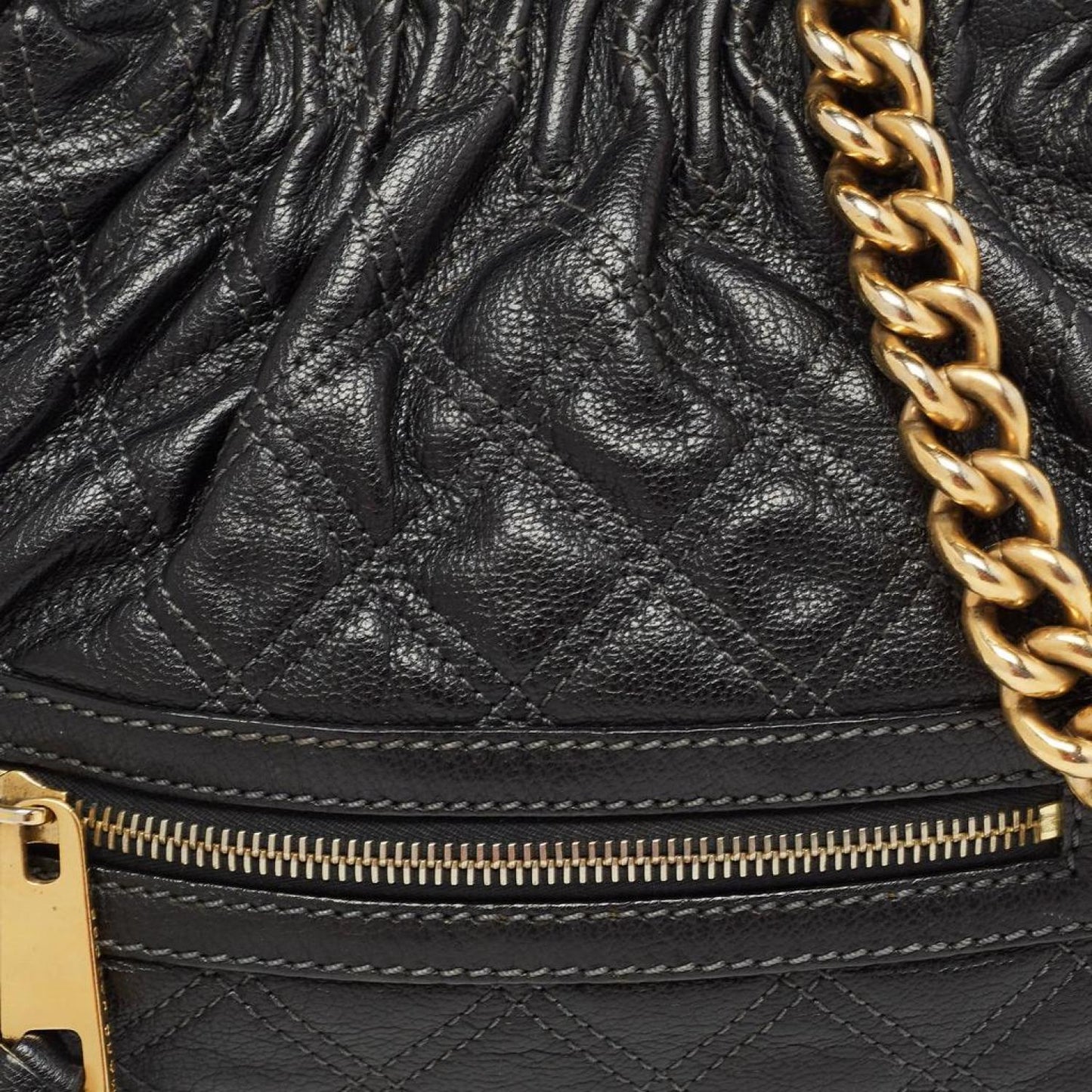 Marc Jacobs  Quilted Leather Little Stam Shoulder Bag