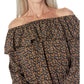 Paisley Off Shoulder Peasant Top