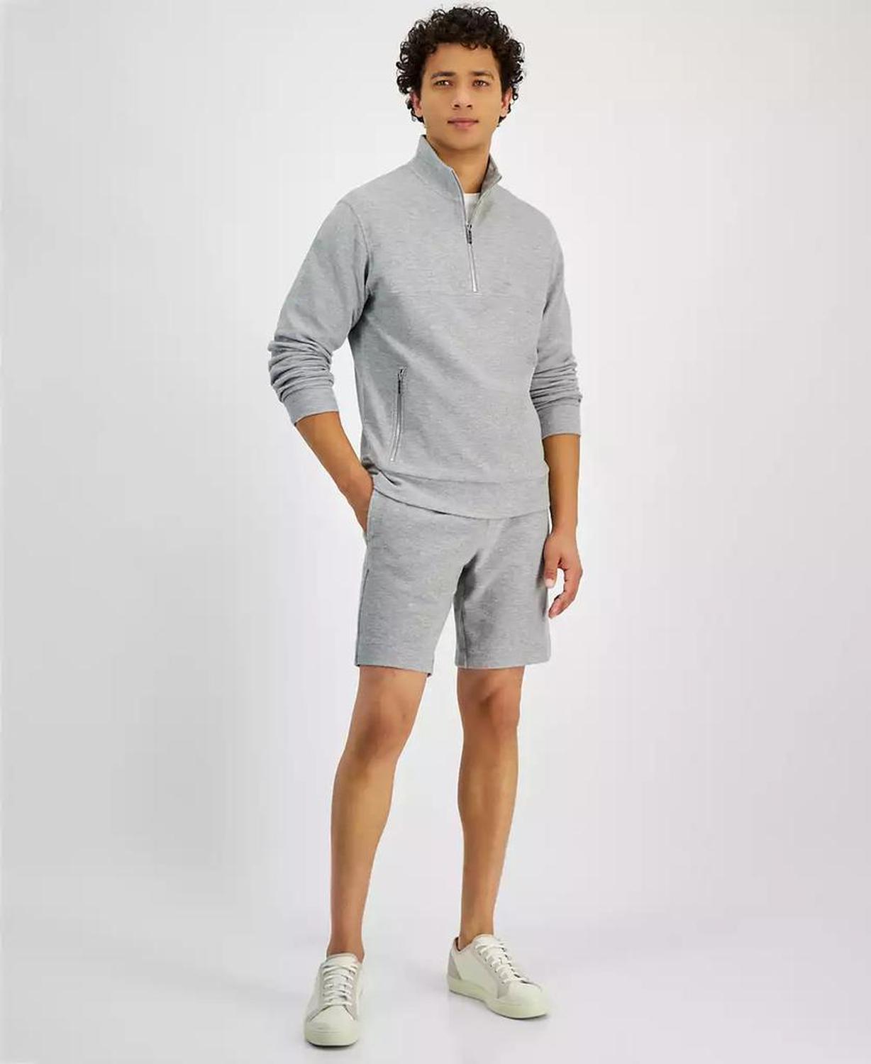 Men's Modern-Fit 1/4-Zip Terry Sweatshirt