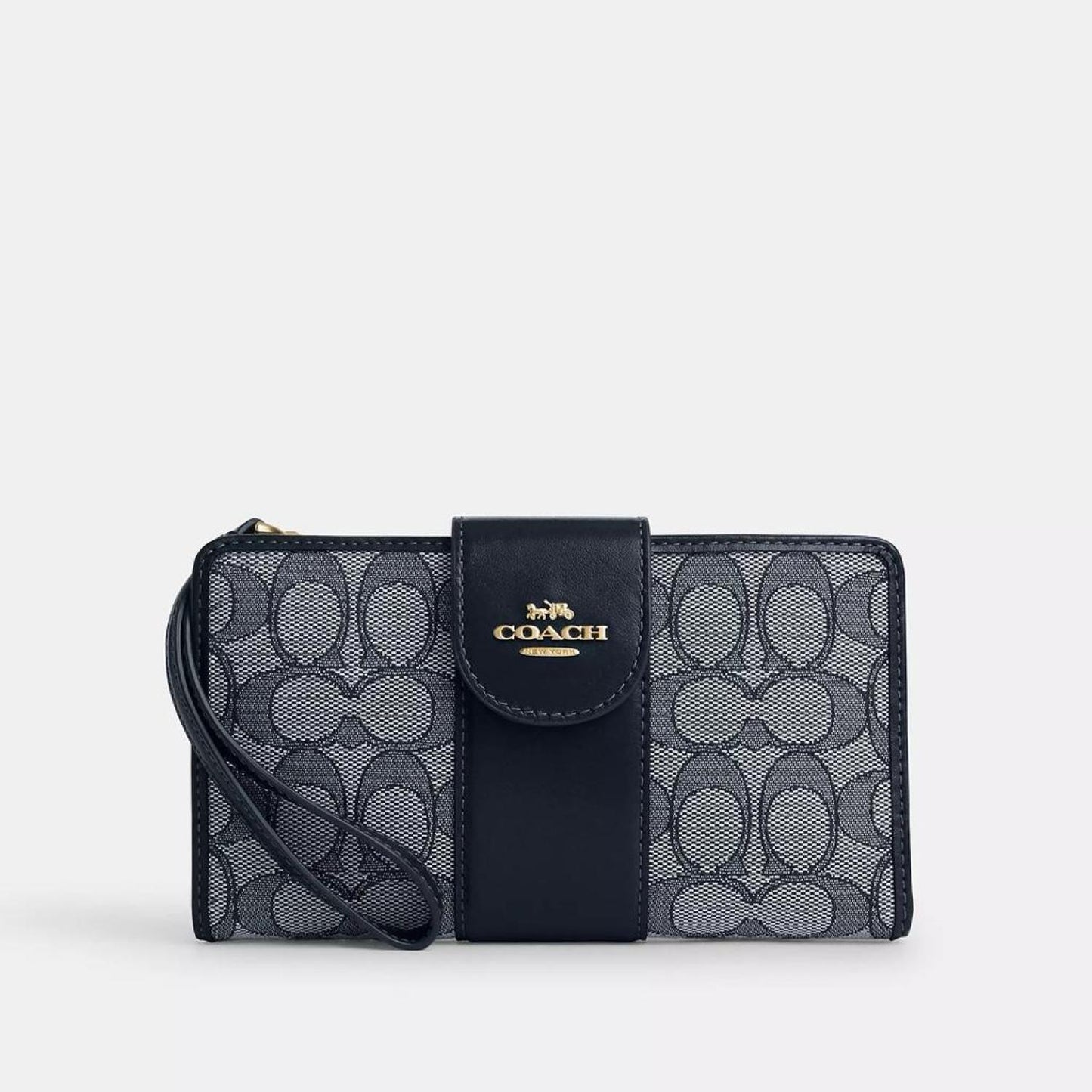 Coach Outlet Phone Wallet In Signature Jacquard