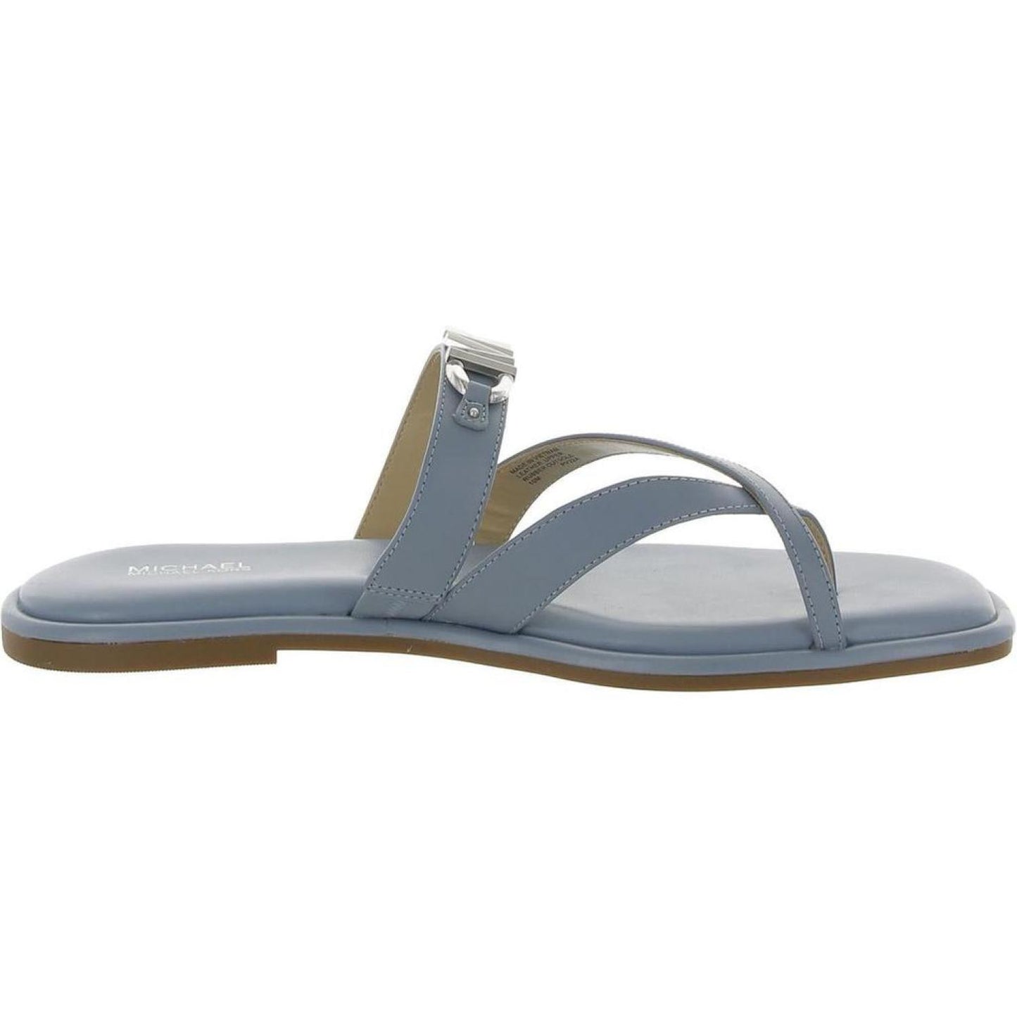 Womens Leather Slide Sandals