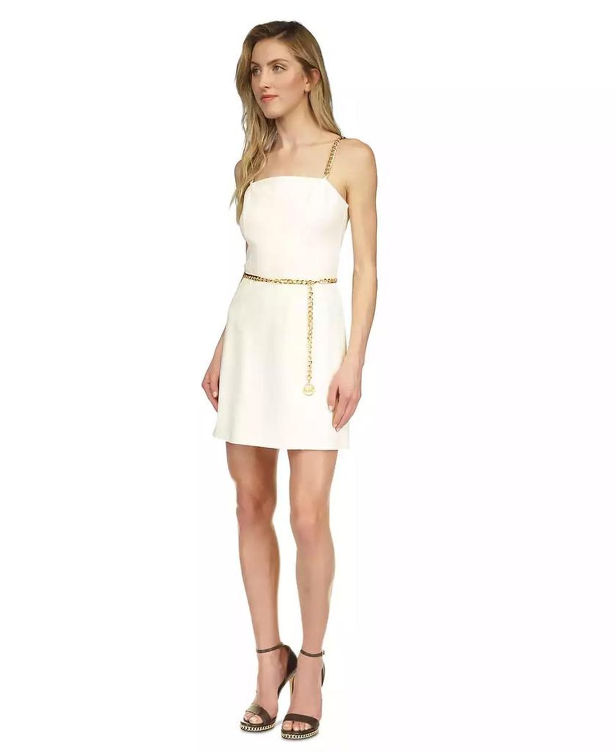 Women's Bustier Sleeveless Belted Mini Dress