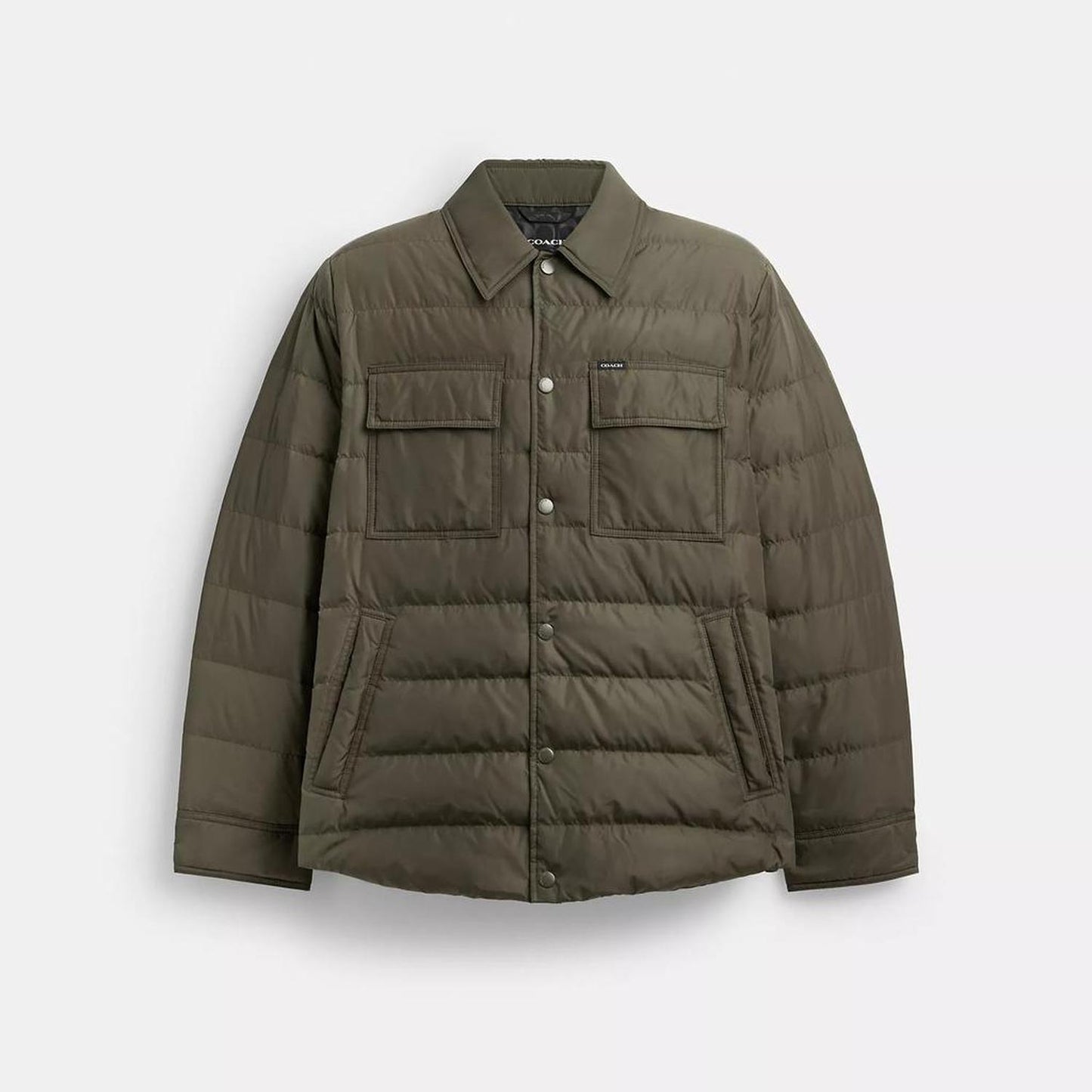 Coach Outlet Lightweight Shirt Down Jacket In Recycled Polyester