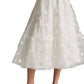 Tulle Midi Skirt In Snowflake Dot