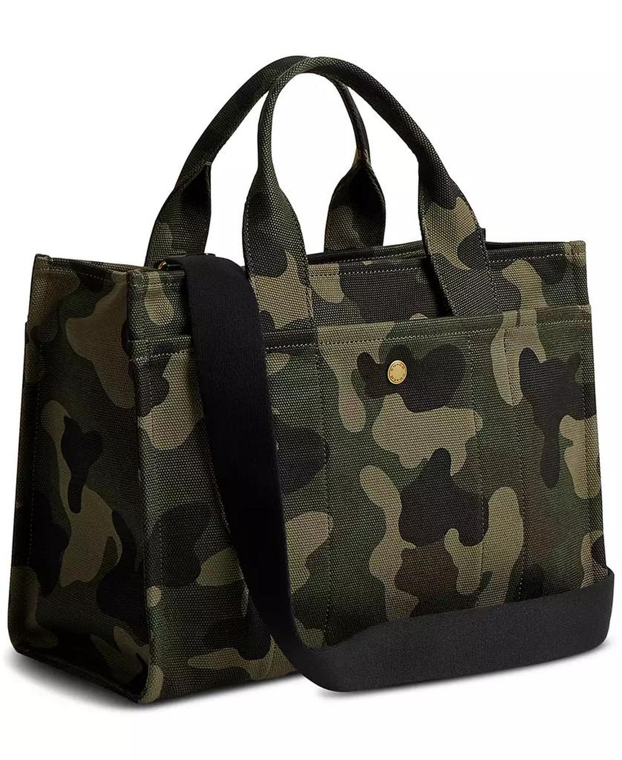 Camo Print Canvas Medium Cargo Tote