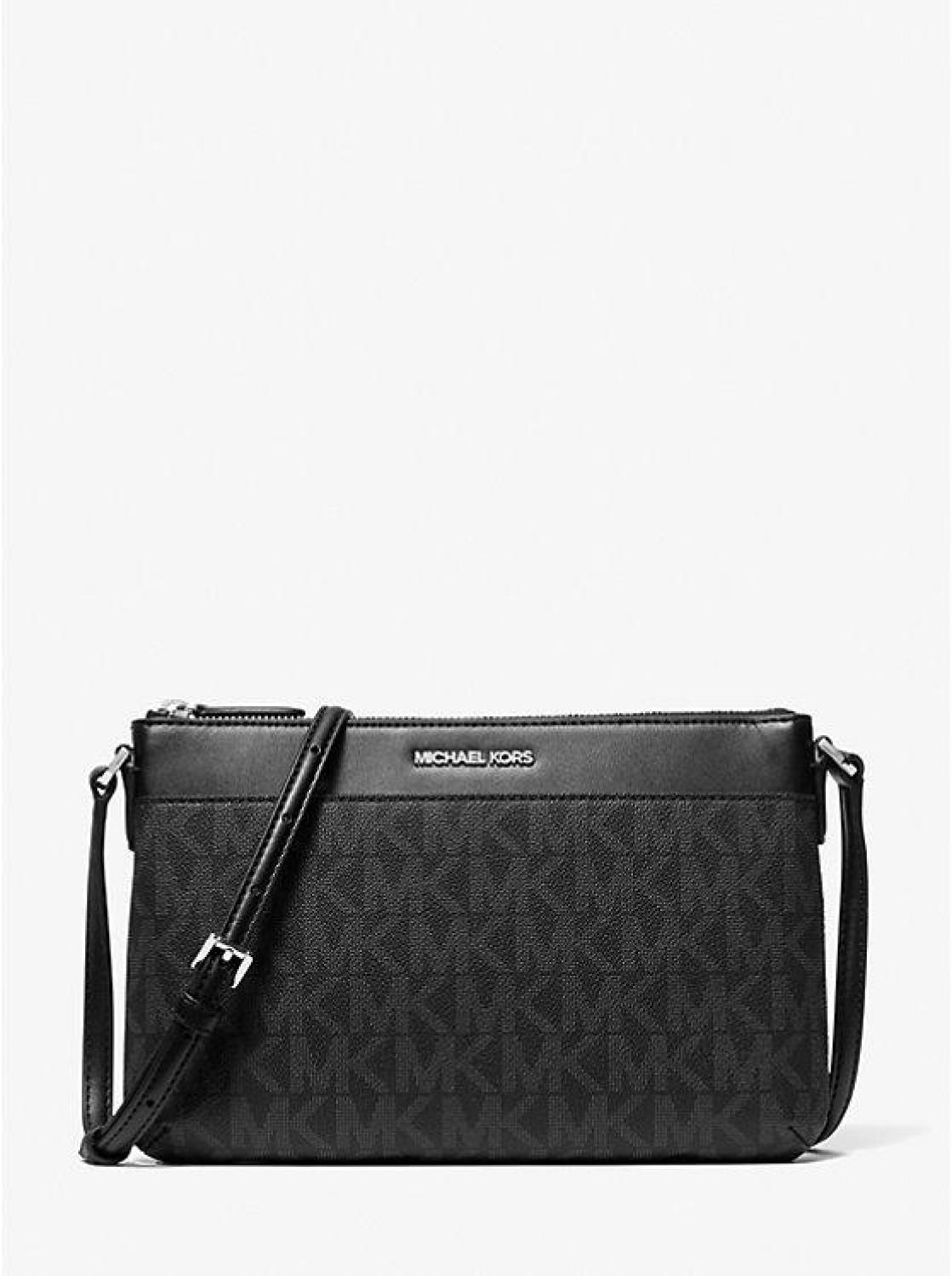 Jet Set Large Signature Logo Crossbody Bag