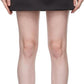 Black 'The Duchess Satin' Miniskirt