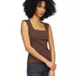 Women's Square Neck Sleeveless Top