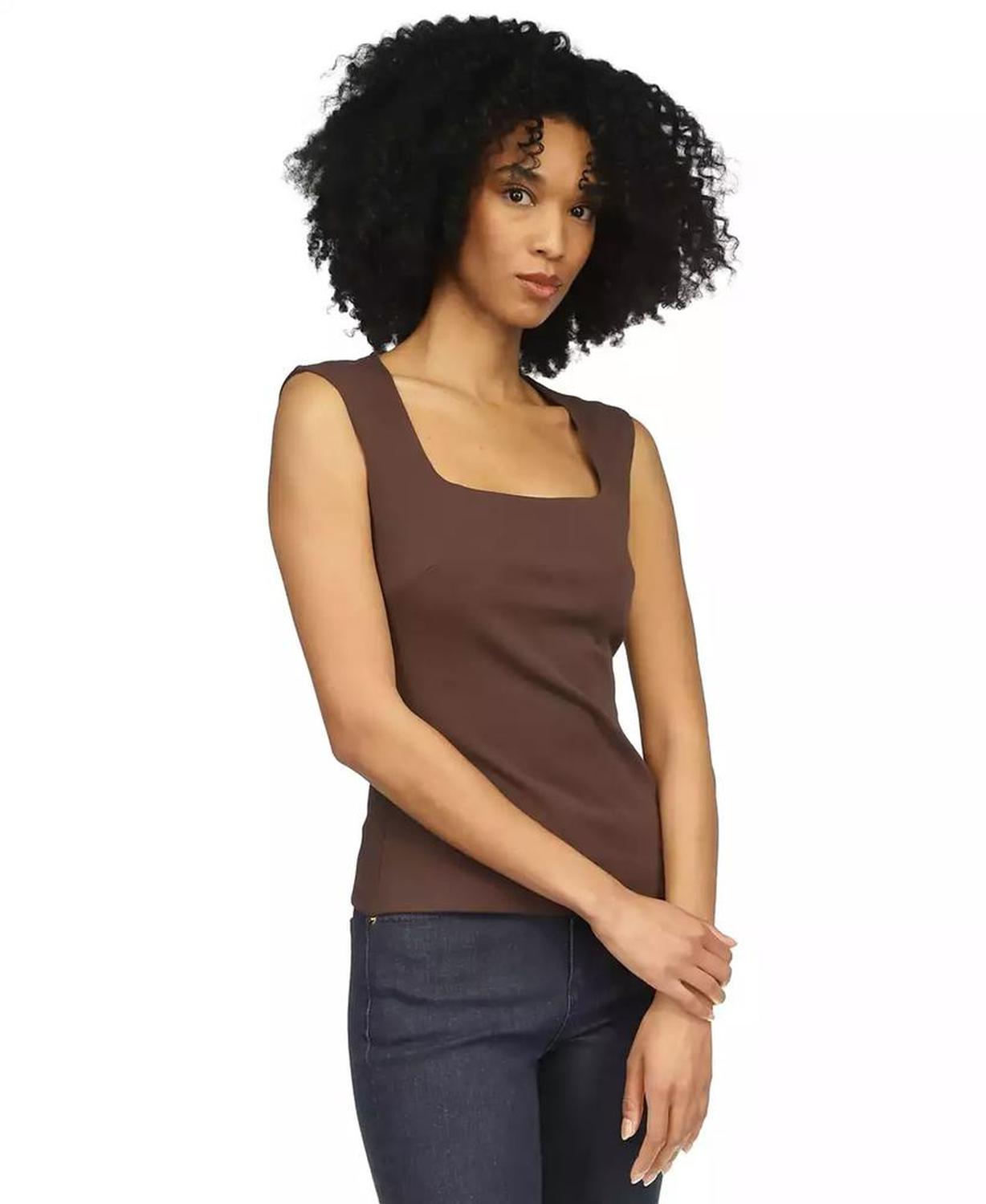 Women's Square Neck Sleeveless Top