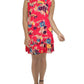 Georgette Womens Floral Short Mini Dress