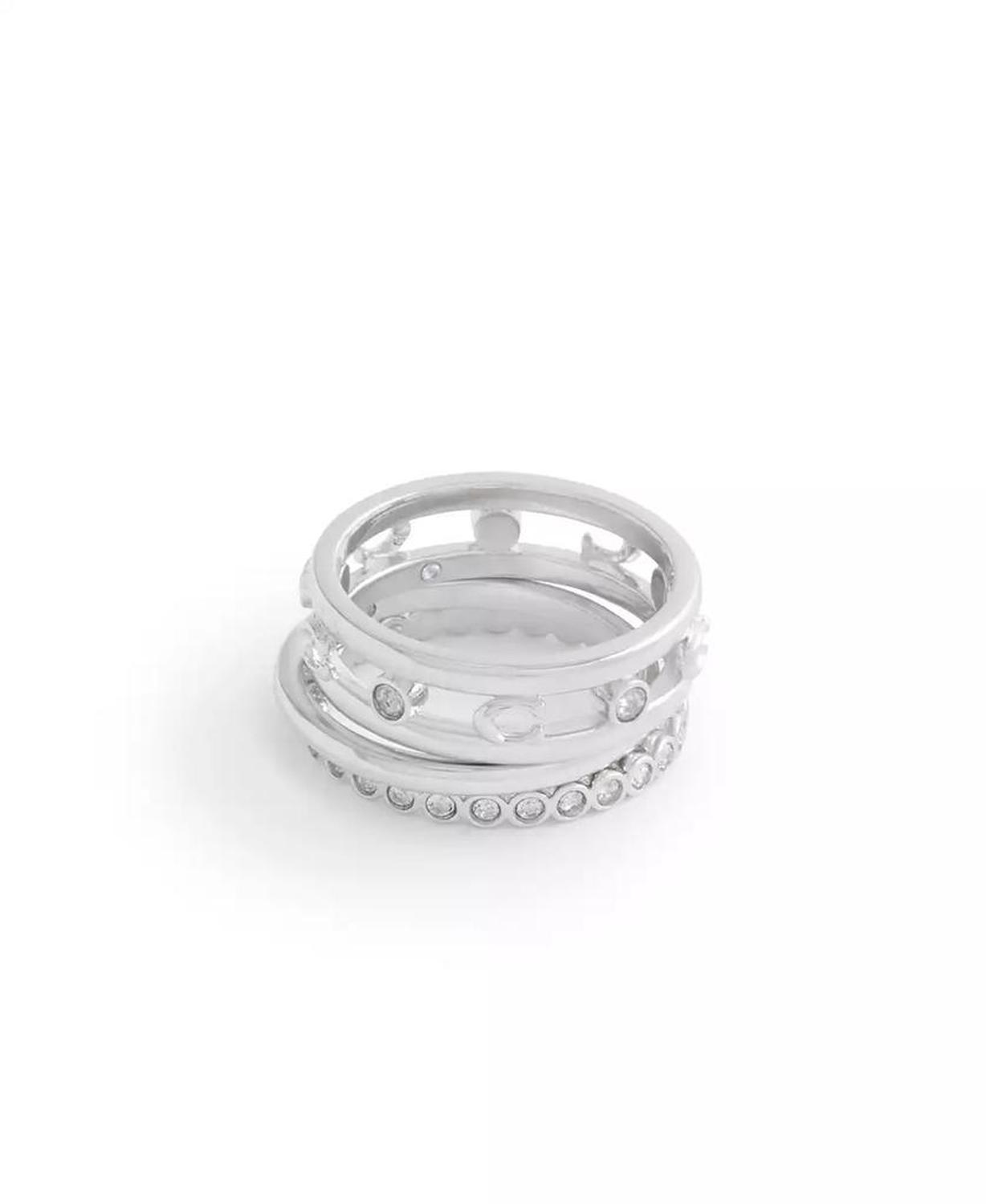 Faux Stone Signature C Open Ring