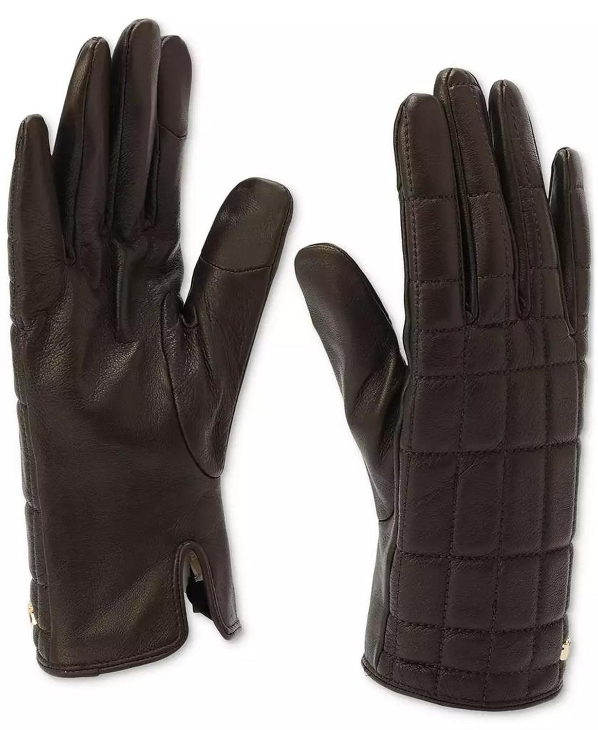 MICHAEL Women's Quilted Leather Tech Gloves