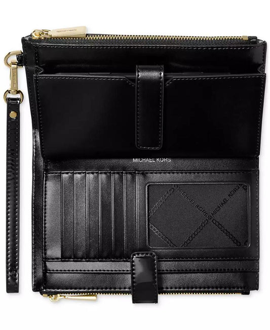 Jet Set Double Zip Wristlet In Gift Box