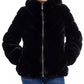 Petite Hooded Faux-Fur Coat