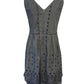 Marc Jacobs Sleeveless Flower Dress in Grey Polyester