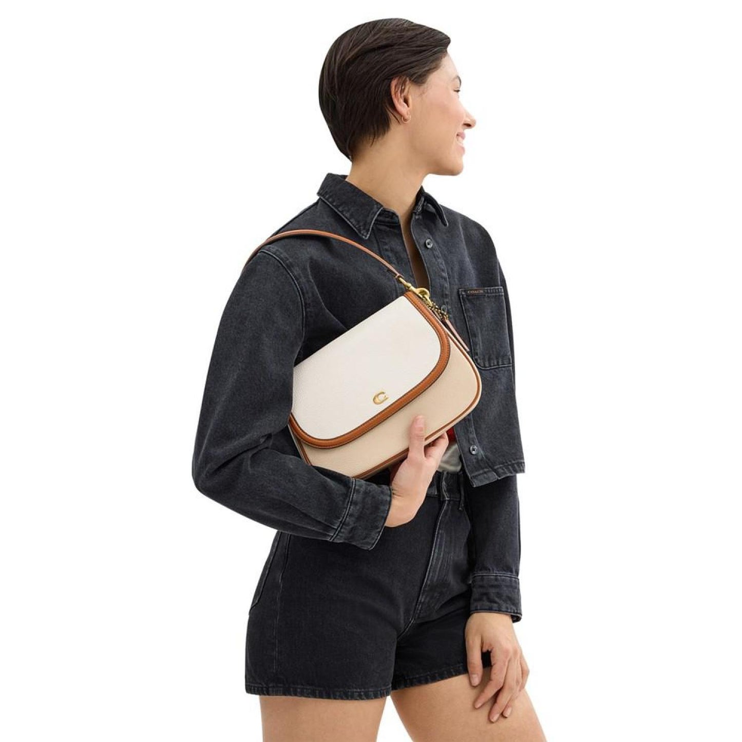 Legacy Colorblock Leather Shoulder Bag