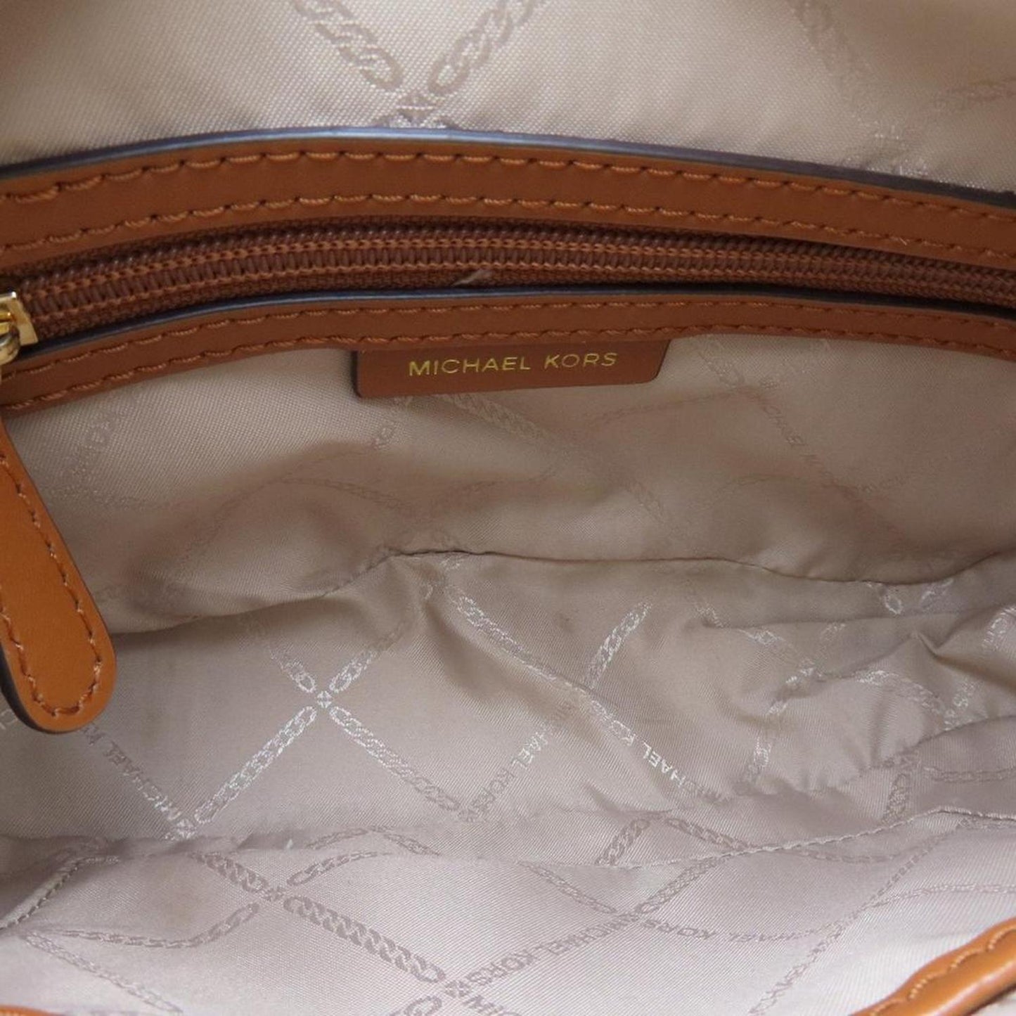 Michael Kors Signature  Canvas Shoulder Bag (Pre-Owned)