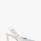 Darrington Metallic Crackled Leather Slingback Pump