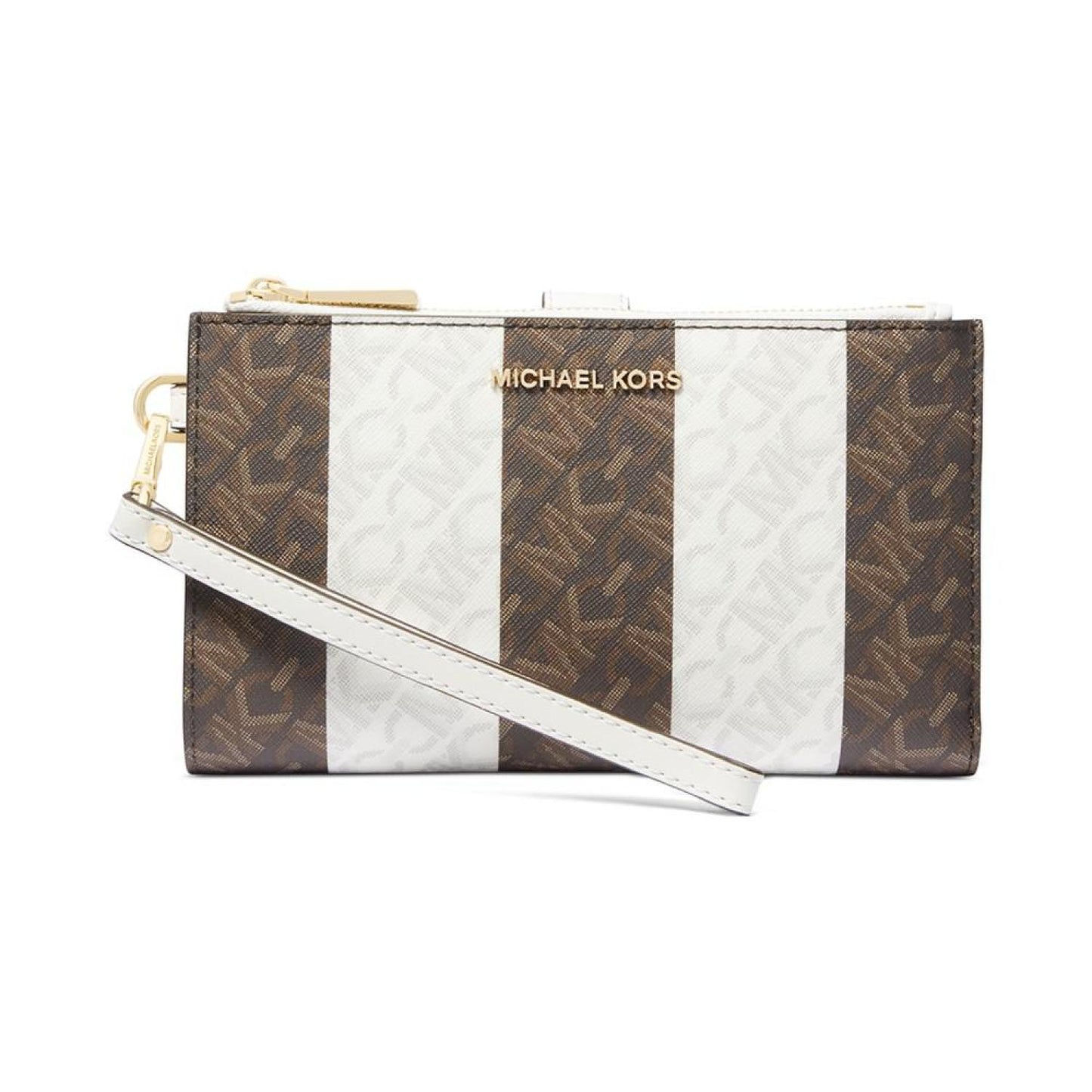 Jet Set Logo Double Zip Wristlet