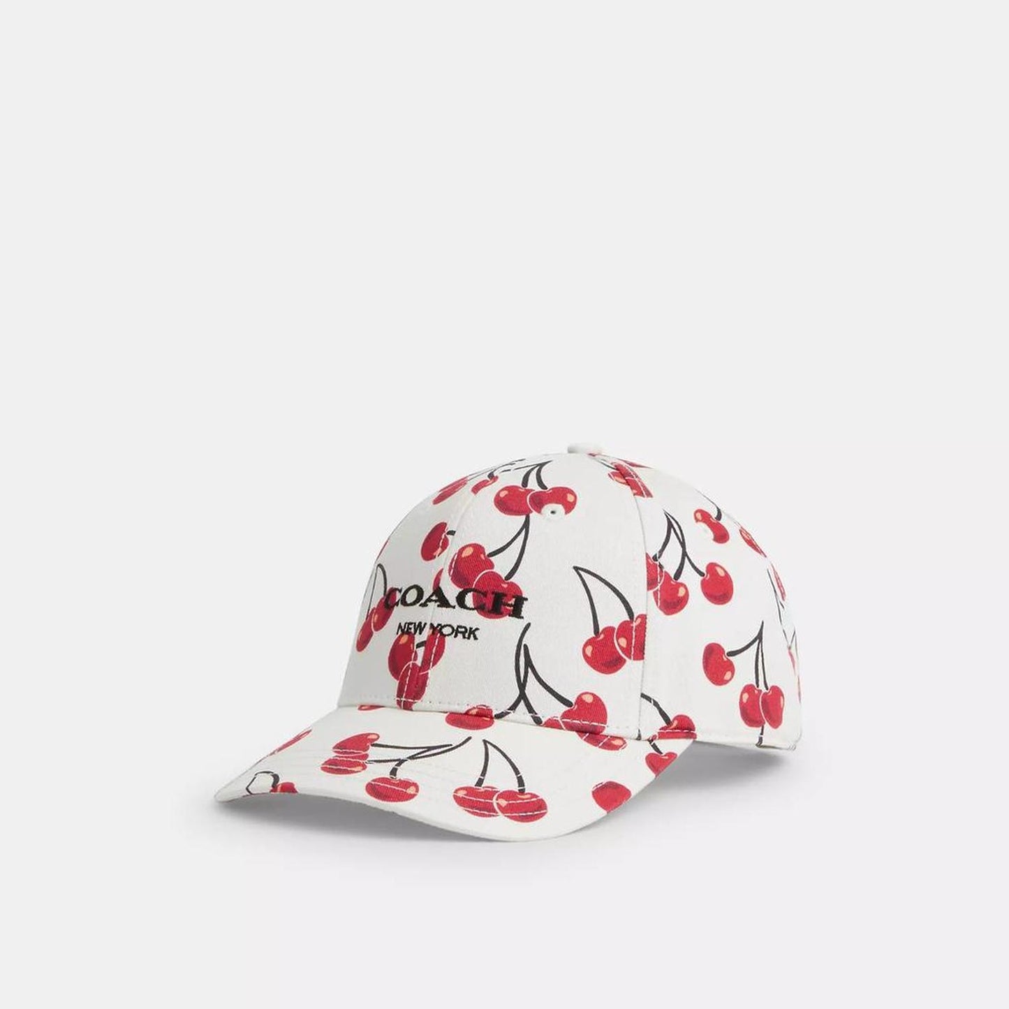 Cherry Swirl Print Baseball Hat