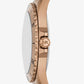 Oversized Everest Beige Gold-Tone Watch