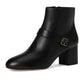 Dakota Zip Up Mid Heeled Bootie